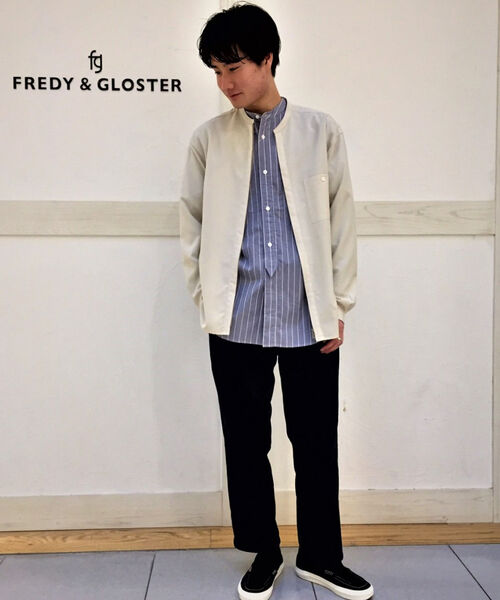 GLOSTER(グロスター)の「オーバーシルエット ロングシャツ(シャツ/ブラウス・メンズ・ホワイト/ブルー系その他・M/S/L)」の16枚目の写真