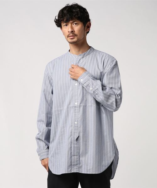 GLOSTER(グロスター)の「オーバーシルエット ロングシャツ(シャツ/ブラウス・メンズ・ホワイト/ブルー系その他・M/S/L)」の22枚目の写真