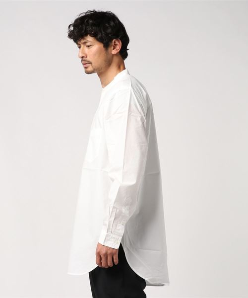 GLOSTER(グロスター)の「オーバーシルエット ロングシャツ(シャツ/ブラウス・メンズ・ホワイト/ブルー系その他・M/S/L)」の21枚目の写真