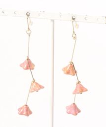 【tschuss(チュース)】チェコビーズのお花ピアス