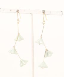 【tschuss(チュース)】チェコビーズのお花ピアス