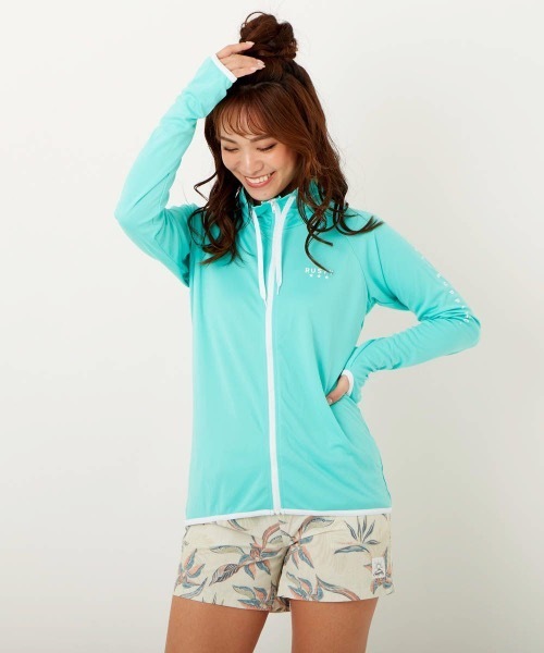 Rusty レディースラッシュガード 長袖 ジップアップ 水着 Upf50 Uv ラッシュガード Rusty ラスティ のファッション通販 Zozotown