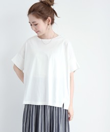 AMERICAN HOLIC | ポンチョ型クルーネックBIGカットチュニック　＊〇(Tシャツ/カットソー)