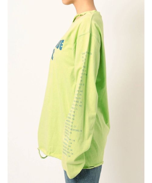 jouetie（ジュエティ）の「ダメージロゴロンT（Tシャツ/カットソー・レディース・ブラック/ライトグリーン/アイボリー・MEDIUM）」の16枚目の写真