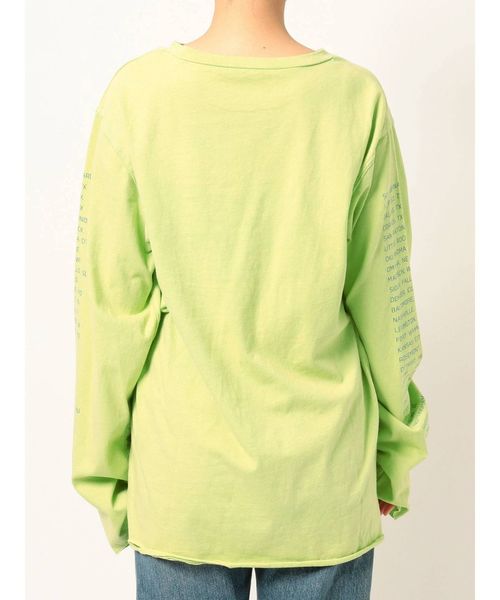 jouetie（ジュエティ）の「ダメージロゴロンT（Tシャツ/カットソー・レディース・ブラック/ライトグリーン/アイボリー・MEDIUM）」の17枚目の写真