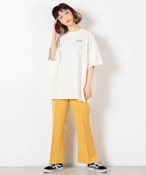 WEGO(ウィゴー)の「WEGO/1998プリントビッグシルエットTシャツ(Tシャツ/カットソー・レディース・ブルー/アイボリー・FREE)」の17枚目の写真