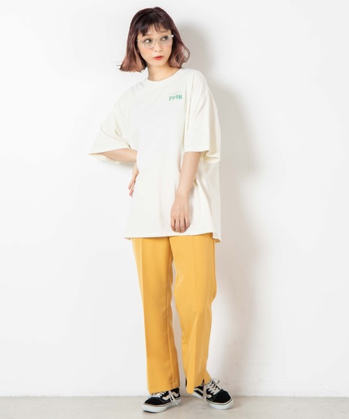 WEGO(ウィゴー)の「WEGO/1998プリントビッグシルエットTシャツ(Tシャツ/カットソー・レディース・ブルー/アイボリー・FREE)」の3枚目の写真