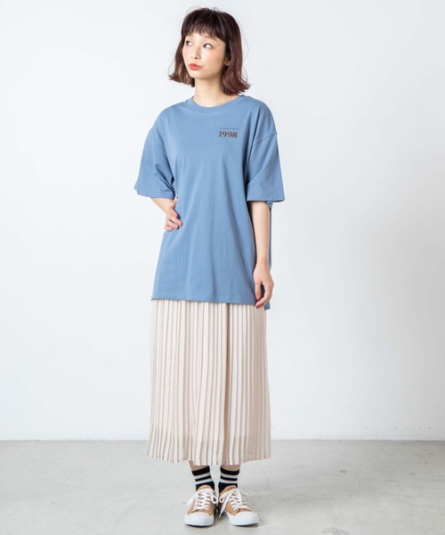 WEGO(ウィゴー)の「WEGO/1998プリントビッグシルエットTシャツ(Tシャツ/カットソー・レディース・ブルー/アイボリー・FREE)」の20枚目の写真