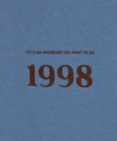 WEGO(ウィゴー)の「WEGO/1998プリントビッグシルエットTシャツ(Tシャツ/カットソー・レディース・ブルー/アイボリー・FREE)」の21枚目の写真