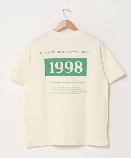 WEGO(ウィゴー)の「WEGO/1998プリントビッグシルエットTシャツ(Tシャツ/カットソー・レディース・ブルー/アイボリー・FREE)」の12枚目の写真