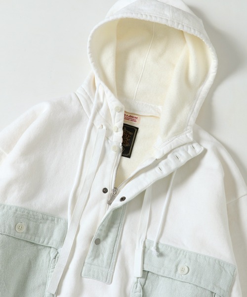 GYPSY&SONS（ジプシーアンドサンズ）の「80/F HIMARAYA PARKA 80フリースヒマラヤパーカー（パーカー・メンズ・オフホワイト/ブラック・MEDIUM/LARGE/X-LARGE）」の8枚目の写真