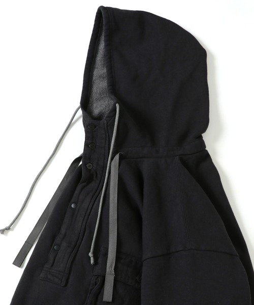 GYPSY&SONS（ジプシーアンドサンズ）の「80/F HIMARAYA PARKA 80フリースヒマラヤパーカー（パーカー・メンズ・オフホワイト/ブラック・MEDIUM/LARGE/X-LARGE）」の9枚目の写真