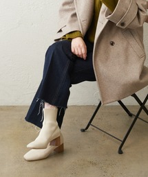 natural couture | 長さ変えられるフレアデニム(デニムパンツ)