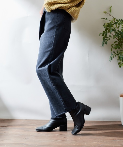 cepo（セポ）の「カラーデニムラップパンツ（その他パンツ・レディース・ブラック/ワインレッド/ダークインディゴブルー/グリーン/ワンウォッシュ・M/S）」の9枚目の写真