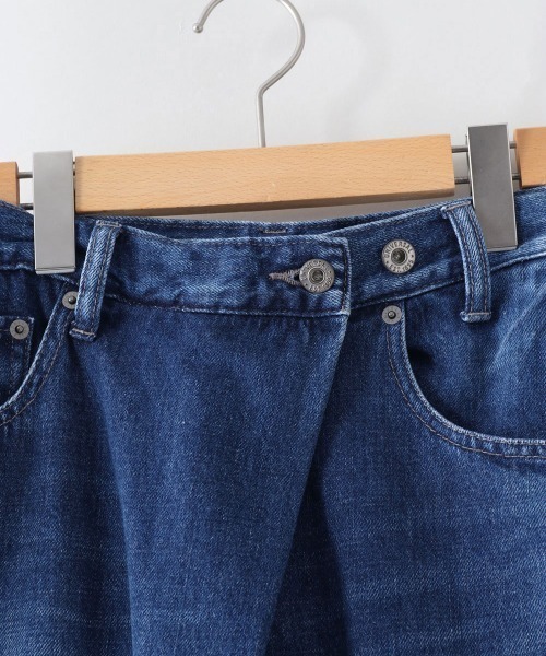 cepo（セポ）の「カラーデニムラップパンツ（その他パンツ・レディース・ブラック/ワインレッド/ダークインディゴブルー/グリーン/ワンウォッシュ・M/S）」の14枚目の写真