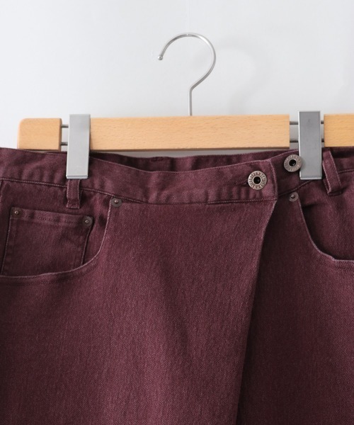 cepo（セポ）の「カラーデニムラップパンツ（その他パンツ・レディース・ブラック/ワインレッド/ダークインディゴブルー/グリーン/ワンウォッシュ・M/S）」の19枚目の写真