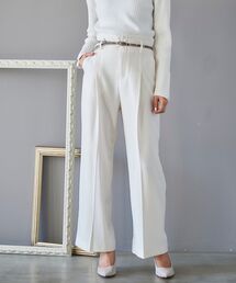 le.coeur blanc | バックスリットハイウエストワイドストレートパンツ(その他パンツ)