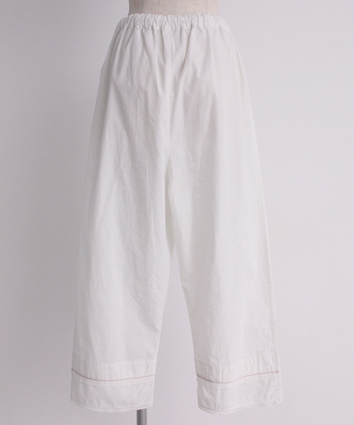 Malle（マル）の「Malle cotton poplin モノグラム裾レース