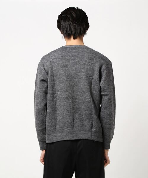 KURO（クロ）の「【Bs】【it】【KURO】NEWZEALAND WOOL CREW NECK KNIT（ニット/セーター・メンズ・チャコールグレー・SMALL）」の3枚目の写真