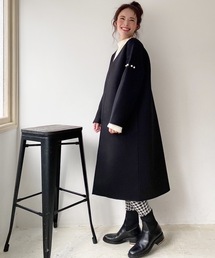 M y u | 袖パールボンディングコート(その他アウター)