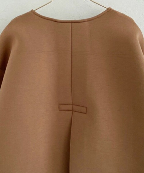 M y u（ミュー）の「袖パールボンディングコート（その他アウター・レディース・ブラック/モカ・FREE）」の14枚目の写真