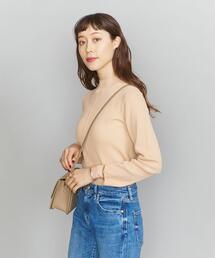 BEAUTY&YOUTH UNITED ARROWS | BY コットンナイロンシアーボトルネックニット -ウォッシャブル-(ニット/セーター)