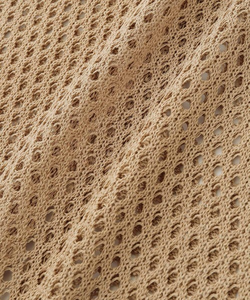 Chaco closet(チャコ クローゼット)の「カギ編みロングジレにもなるリネンライク3wayクロシェワンピース(ワンピース・レディース・ブラック/ベージュ/ブラウン/オレンジ/グリーン系その他/キナリ・FREE)」の12枚目の写真