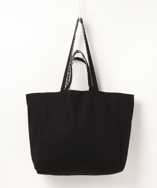 STYLEBLOCK（スタイルブロック）の「ギンガムチェック×無地リバーシブル2WAYトートバッグ（トートバッグ・レディース・ブルー/ブラック/カーキ/ピンク/イエロー・FREE）」の13枚目の写真