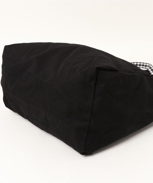 STYLEBLOCK（スタイルブロック）の「ギンガムチェック×無地リバーシブル2WAYトートバッグ（トートバッグ・レディース・ブルー/ブラック/カーキ/ピンク/イエロー・FREE）」の17枚目の写真