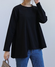 アシンメトリー長袖カットソー