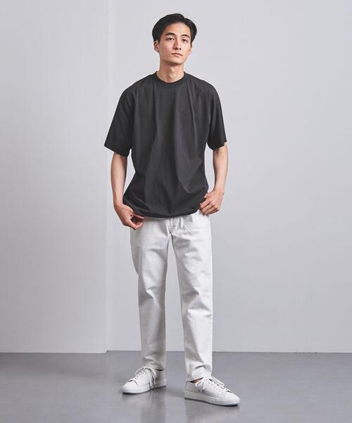 BLUE(ブルー)の「<BLUE(ブルー)> ドロップショルダー クルーネック ショートスリーブ(Tシャツ/カットソー・メンズ・ホワイト/ブラック/オリーブ/ピンク/ライム・LARGE/MEDIUM/SMALL/X-LARGE)」の16枚目の写真