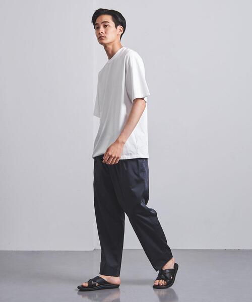 BLUE(ブルー)の「<BLUE(ブルー)> ドロップショルダー クルーネック ショートスリーブ(Tシャツ/カットソー・メンズ・ホワイト/ブラック/オリーブ/ピンク/ライム・LARGE/MEDIUM/SMALL/X-LARGE)」の19枚目の写真