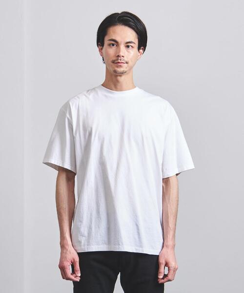 BLUE(ブルー)の「<BLUE(ブルー)> ドロップショルダー クルーネック ショートスリーブ(Tシャツ/カットソー・メンズ・ホワイト/ブラック/オリーブ/ピンク/ライム・LARGE/MEDIUM/SMALL/X-LARGE)」の7枚目の写真