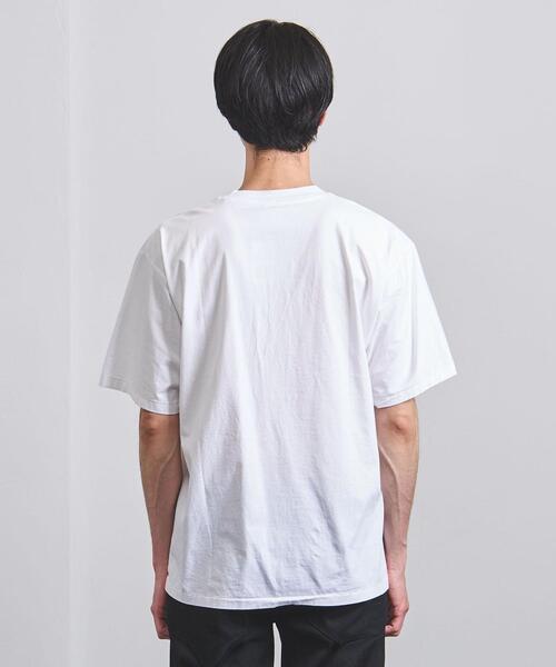 BLUE(ブルー)の「<BLUE(ブルー)> ドロップショルダー クルーネック ショートスリーブ(Tシャツ/カットソー・メンズ・ホワイト/ブラック/オリーブ/ピンク/ライム・LARGE/MEDIUM/SMALL/X-LARGE)」の9枚目の写真