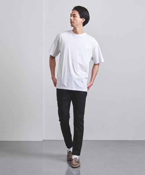 BLUE(ブルー)の「<BLUE(ブルー)> ドロップショルダー クルーネック ショートスリーブ(Tシャツ/カットソー・メンズ・ホワイト/ブラック/オリーブ/ピンク/ライム・LARGE/MEDIUM/SMALL/X-LARGE)」の10枚目の写真