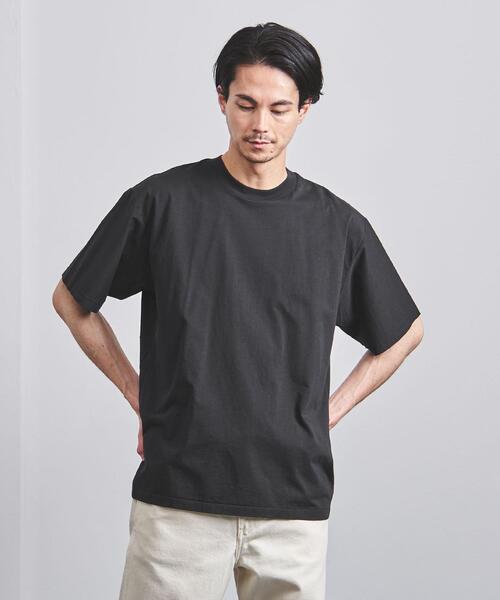 BLUE(ブルー)の「<BLUE(ブルー)> ドロップショルダー クルーネック ショートスリーブ(Tシャツ/カットソー・メンズ・ホワイト/ブラック/オリーブ/ピンク/ライム・LARGE/MEDIUM/SMALL/X-LARGE)」の11枚目の写真