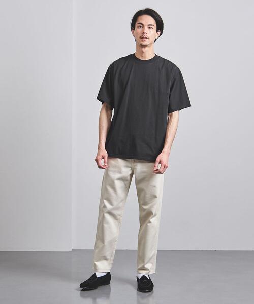 BLUE(ブルー)の「<BLUE(ブルー)> ドロップショルダー クルーネック ショートスリーブ(Tシャツ/カットソー・メンズ・ホワイト/ブラック/オリーブ/ピンク/ライム・LARGE/MEDIUM/SMALL/X-LARGE)」の12枚目の写真