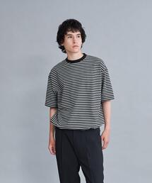 Steven Alan | ＜Steven Alan＞  HI-DENS BORDER CREW NECK SHORT SLEEVE TEE-BOLD/Tシャツ(Tシャツ/カットソー)