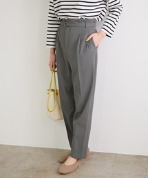 【WEB限定カラーあり】【セットアップ対応】アセテート混ドライタッチテーパードパンツ