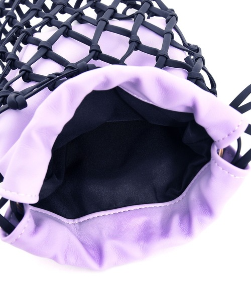 Laugoa(ラウゴア)の「KOEK ショルダー かごバッグ(かごバッグ・レディース・パープル/ブラック/シルバー/アイボリー・9)」の18枚目の写真