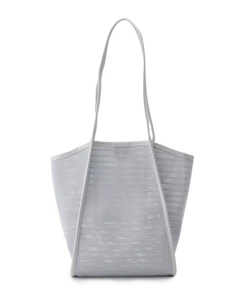 AG by aquagirl（エージーバイアクアガール）の「◆メッシュパイピングトート（トートバッグ・レディース・ブラック/グレー/ライトベージュ・00）」の6枚目の写真