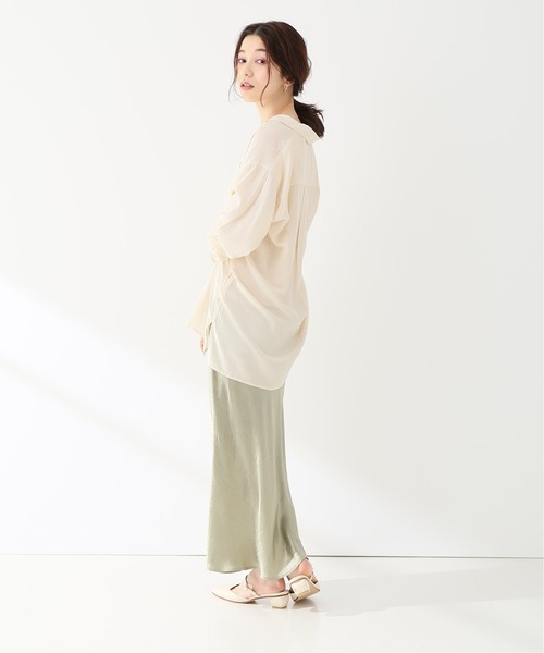 Simplicite（サンプリシテ）の「カイキンシャツ（シャツ/ブラウス・レディース・ベージュ/パープル/アイボリー・FREE）」の21枚目の写真