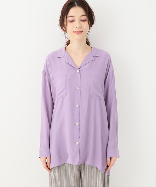 Simplicite（サンプリシテ）の「カイキンシャツ（シャツ/ブラウス・レディース・ベージュ/パープル/アイボリー・FREE）」の13枚目の写真