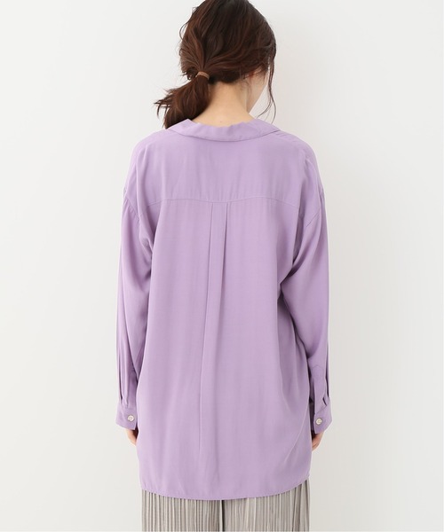 Simplicite（サンプリシテ）の「カイキンシャツ（シャツ/ブラウス・レディース・ベージュ/パープル/アイボリー・FREE）」の10枚目の写真