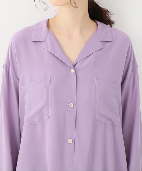 Simplicite（サンプリシテ）の「カイキンシャツ（シャツ/ブラウス・レディース・ベージュ/パープル/アイボリー・FREE）」の22枚目の写真