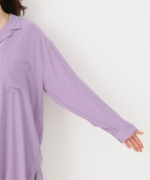 Simplicite（サンプリシテ）の「カイキンシャツ（シャツ/ブラウス・レディース・ベージュ/パープル/アイボリー・FREE）」の17枚目の写真