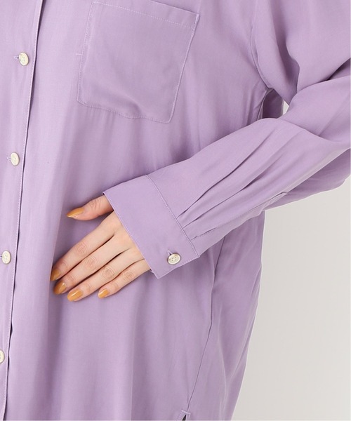 Simplicite（サンプリシテ）の「カイキンシャツ（シャツ/ブラウス・レディース・ベージュ/パープル/アイボリー・FREE）」の20枚目の写真