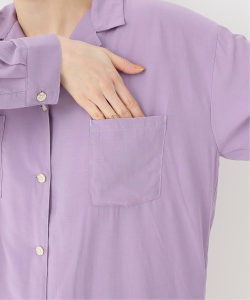 Simplicite（サンプリシテ）の「カイキンシャツ（シャツ/ブラウス・レディース・ベージュ/パープル/アイボリー・FREE）」の8枚目の写真