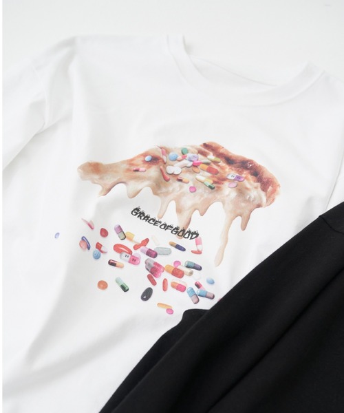 FEKETE(フェケテ)の「FEKETE MADE PIZZADRUGS LONG SLEEVE TEE (Graphic by Grace of God)(Tシャツ/カットソー・メンズ・ホワイト/ブラック・FREE)」の13枚目の写真