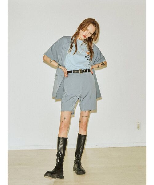 jouetie(ジュエティ)の「カットオフハーフパンツ(その他パンツ・レディース・アイボリー/ブラック/ピンク/ブルー/その他1・MEDIUM)」の13枚目の写真